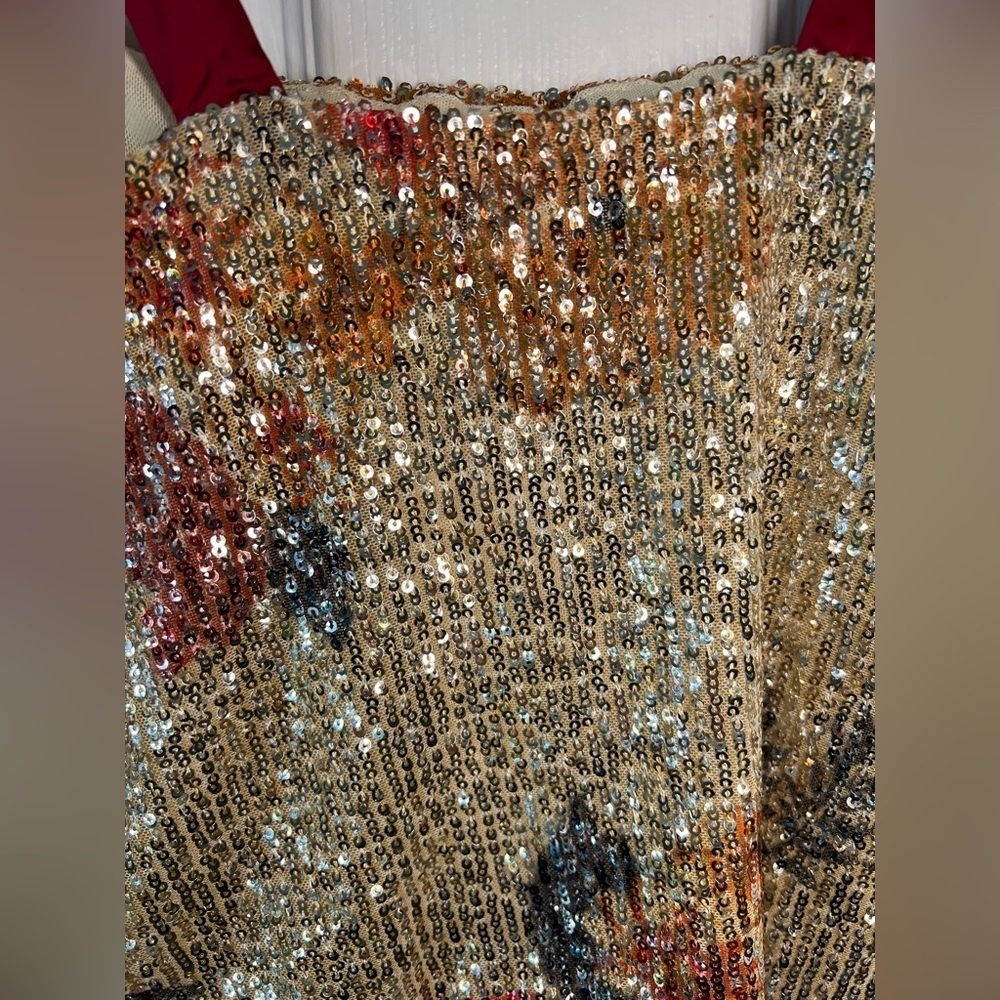 Free People Night Garden Sequin Tube Top Size‎ Small - Picture 4 of 9